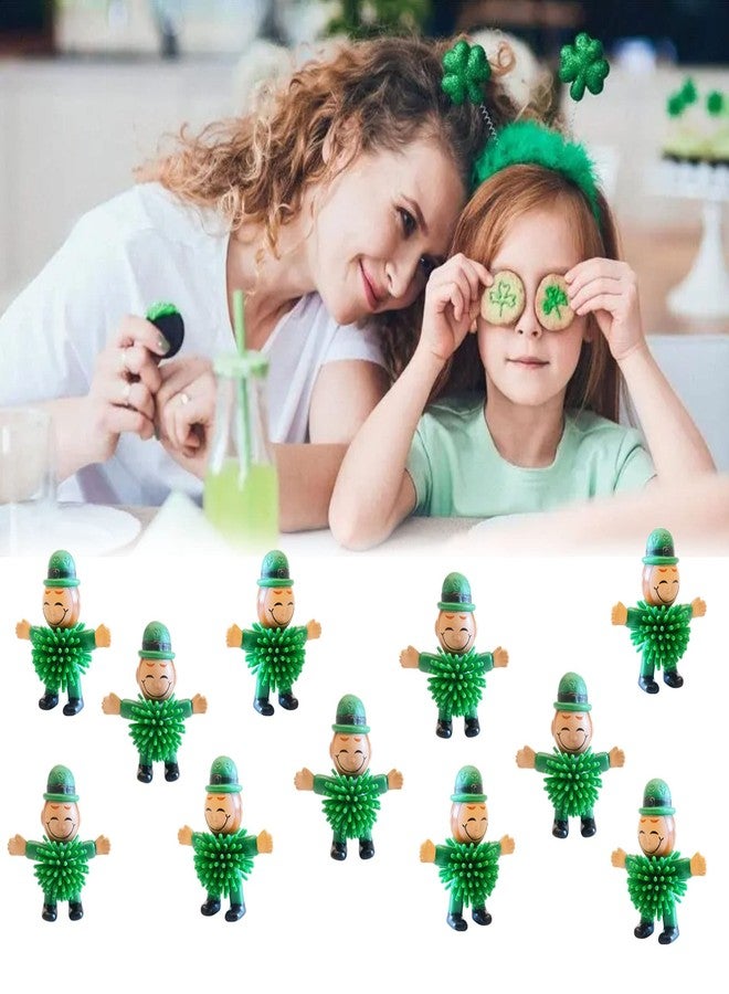 Cherislpy 24Pcs St. Patrick's Day Mini Leprechaun Toys,Squeeze Porcupine Toys Gifts for Kids Boys Girls St. Patrick's Day Party Favor,Home Decor (St Patrick's Day) - Image 5